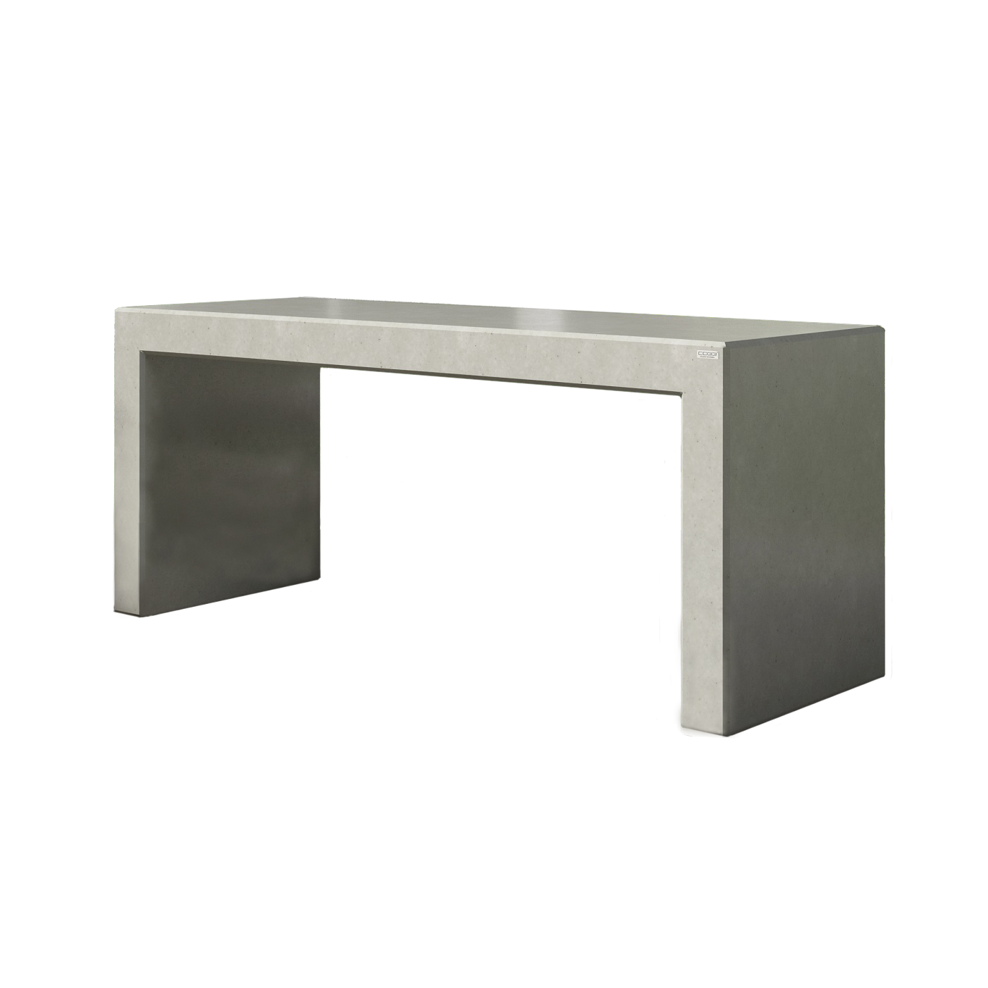 Concrete table for outdoor use for 8 people